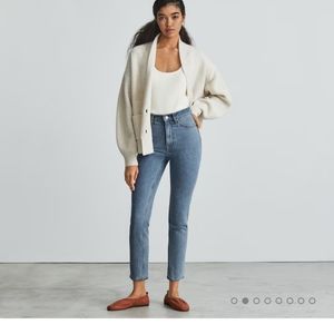 Everlane The Original Cheeky Jean Sz 24 Ankle Color Stone-Wash Sky